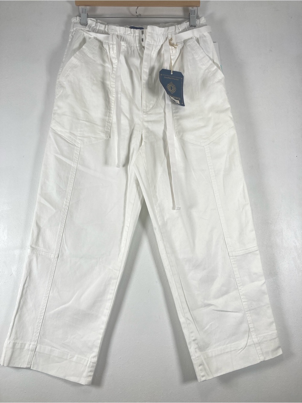 Democracy Women's "Ab" Solution Skyrise Straight Pant White Size 12 Coastal - Picture 5 of 15